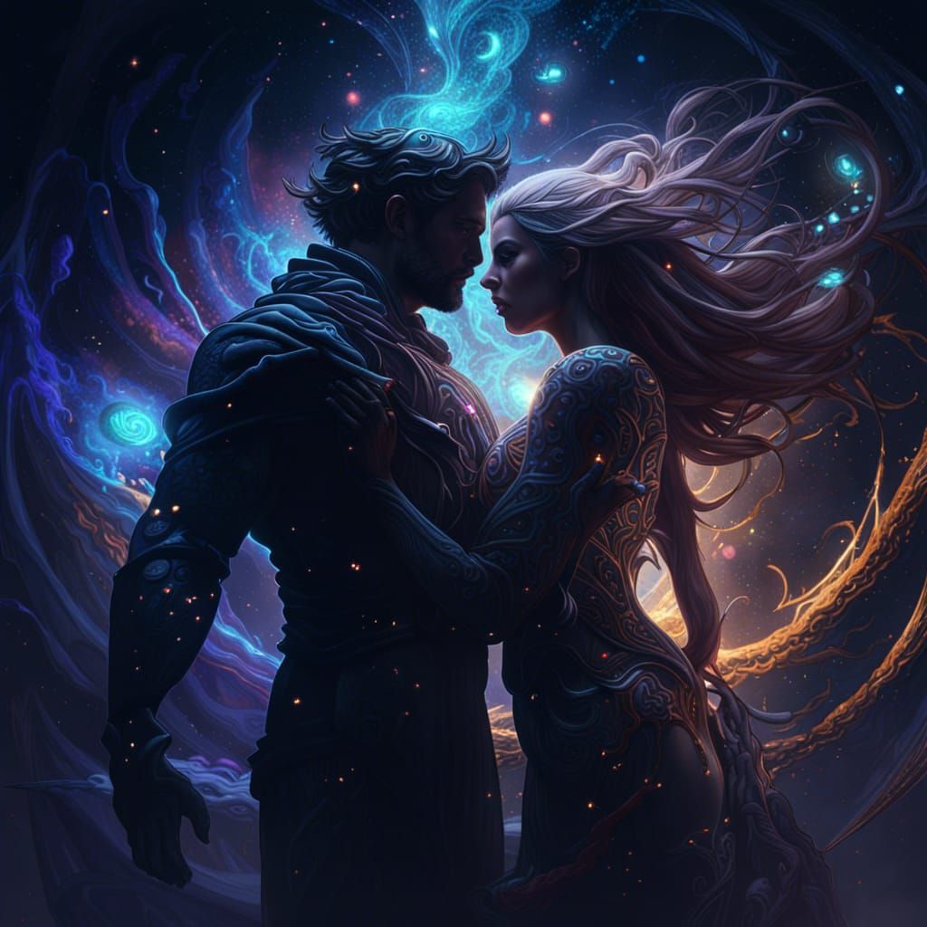 Cosmic Souls Dark Fantasy Concept Art in 8K