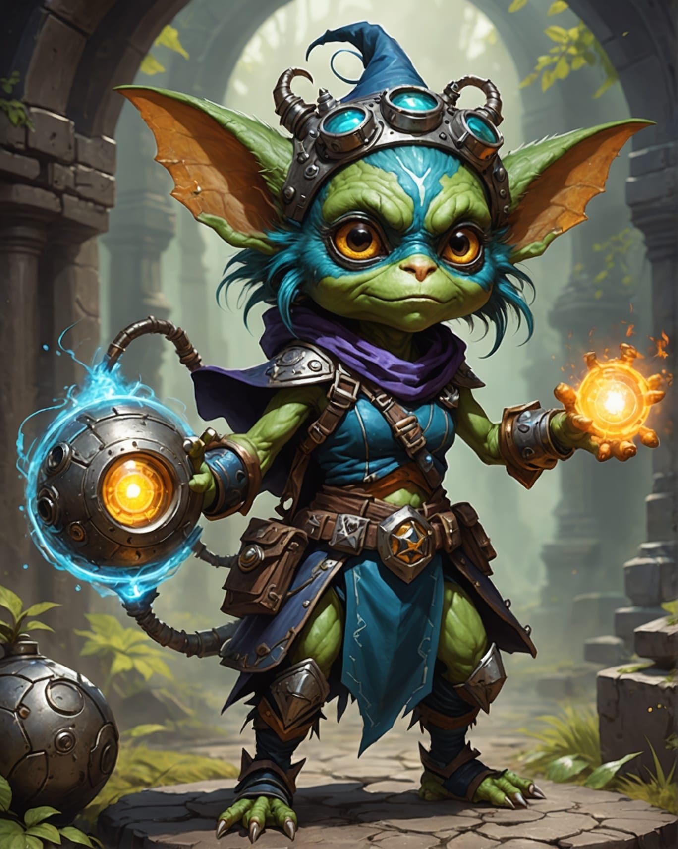 Gremlin Sorceress Tinkering on Elemental Bomb