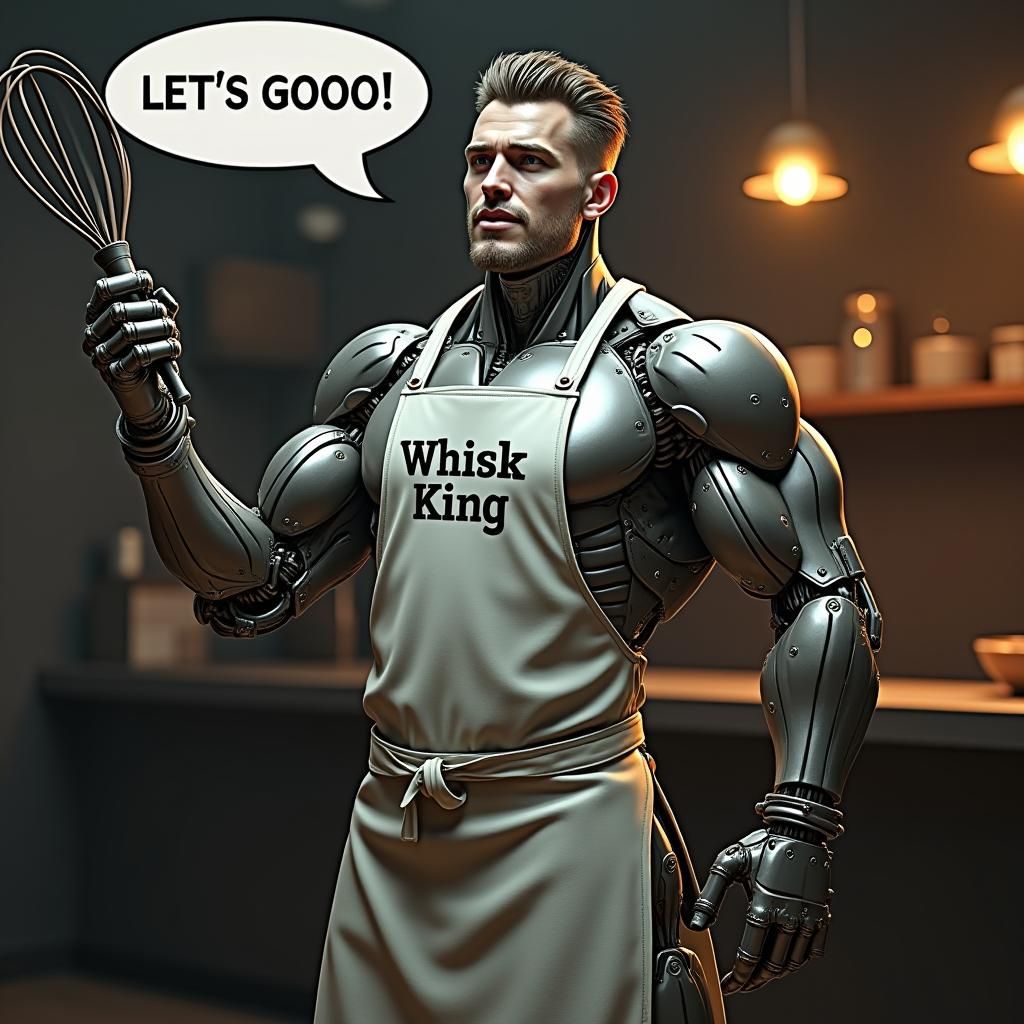 Android Whisk King with Broken Utensil