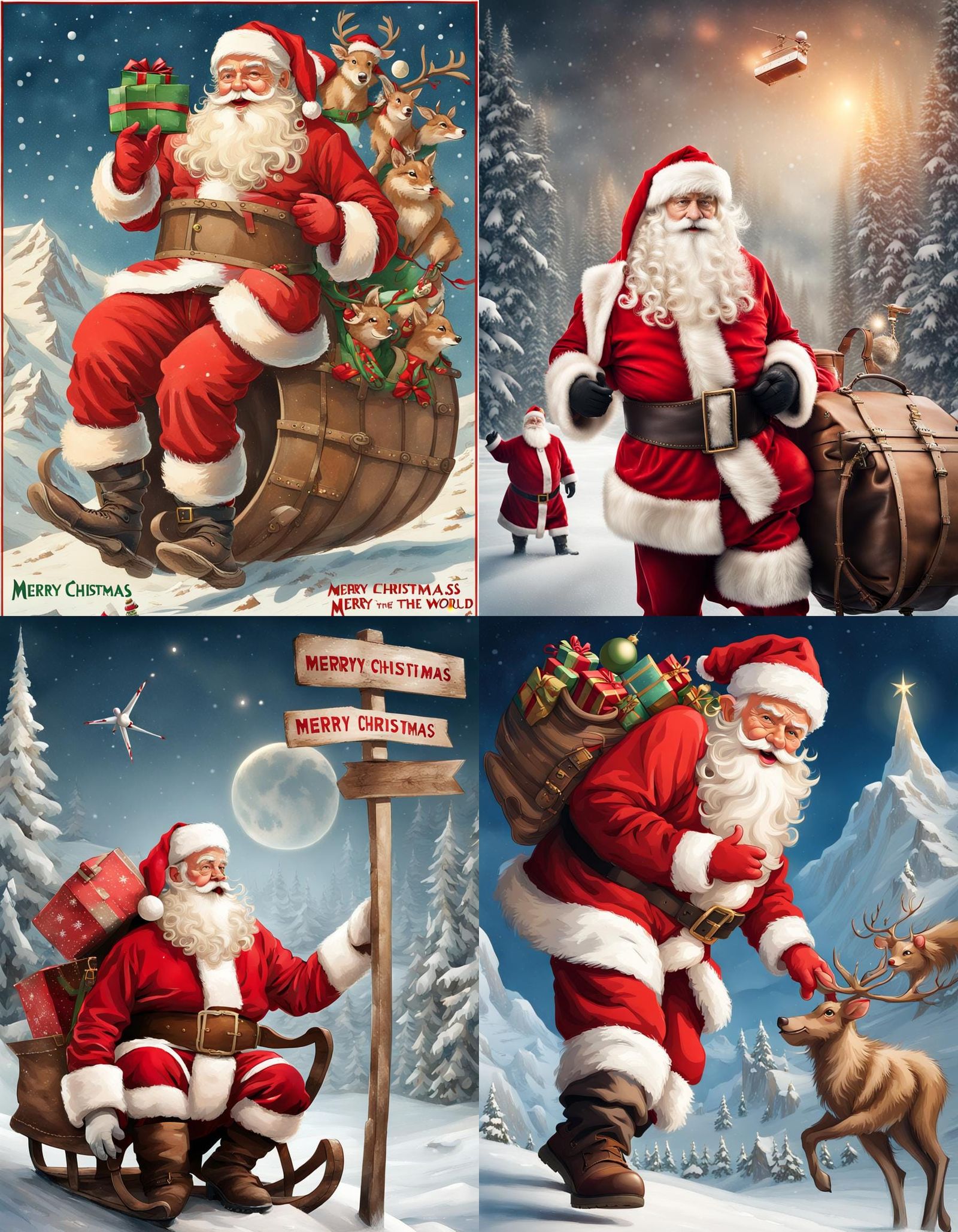 Santa Claus's Christmas Mission from the North Pole