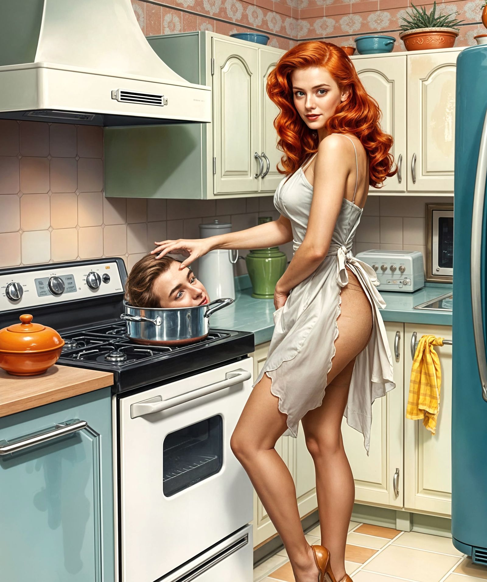 Vintage Kitchen Goddess Stirs Up Whimsy
