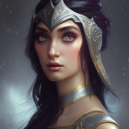 Elven Princess Portrait in Hyperdetailed Style