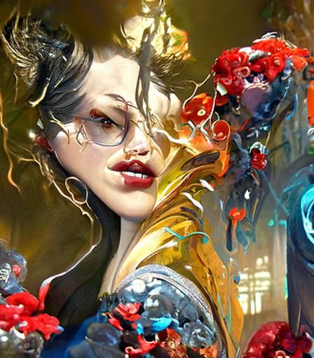 Beautiful Woman, Detailed Digital Painting