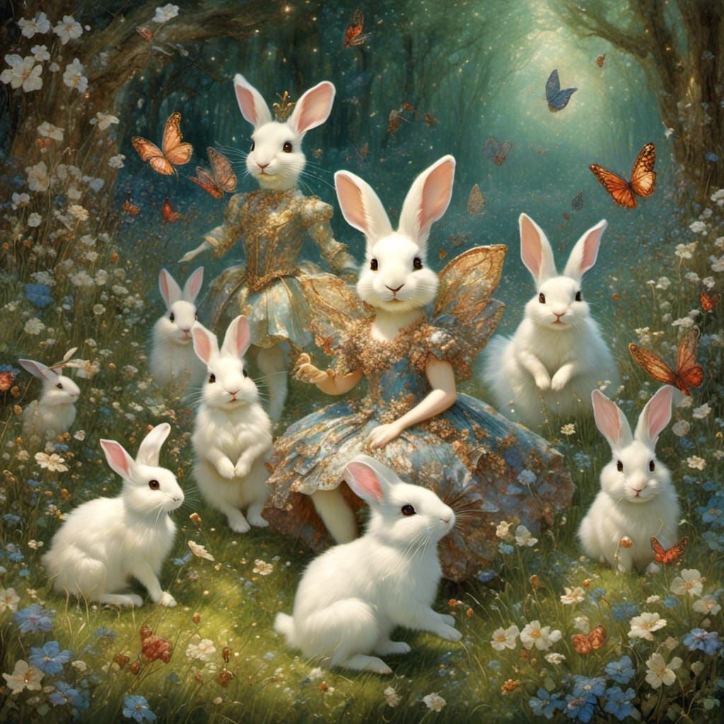 And all the little rabbits listened carefully as the Queen spoke...