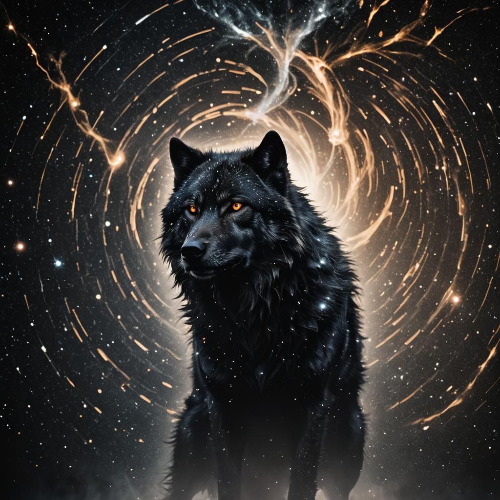 Astrophotography: Constellation Wolf Silhouette