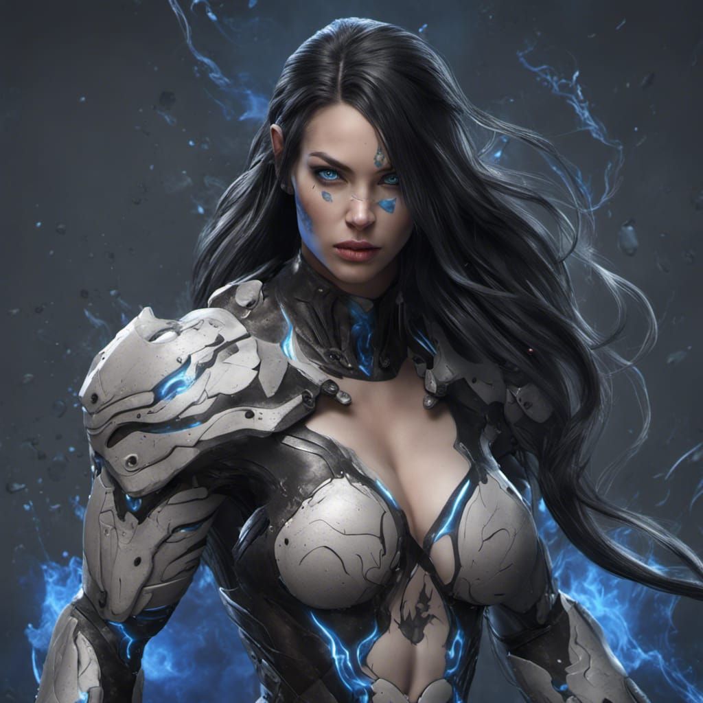 Muscular Woman: Detailed Fantasy Art in 8k