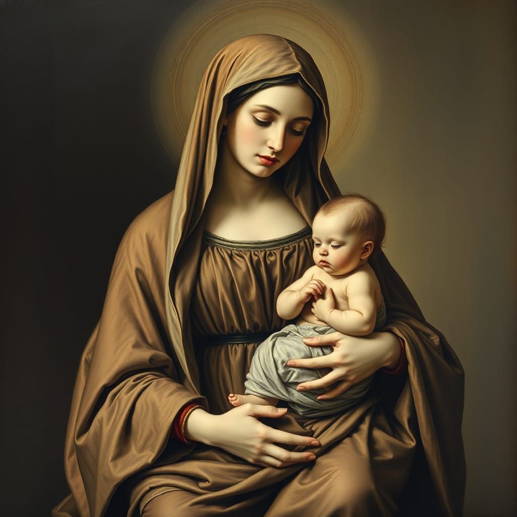 Madonna and Child in Renaissance Style