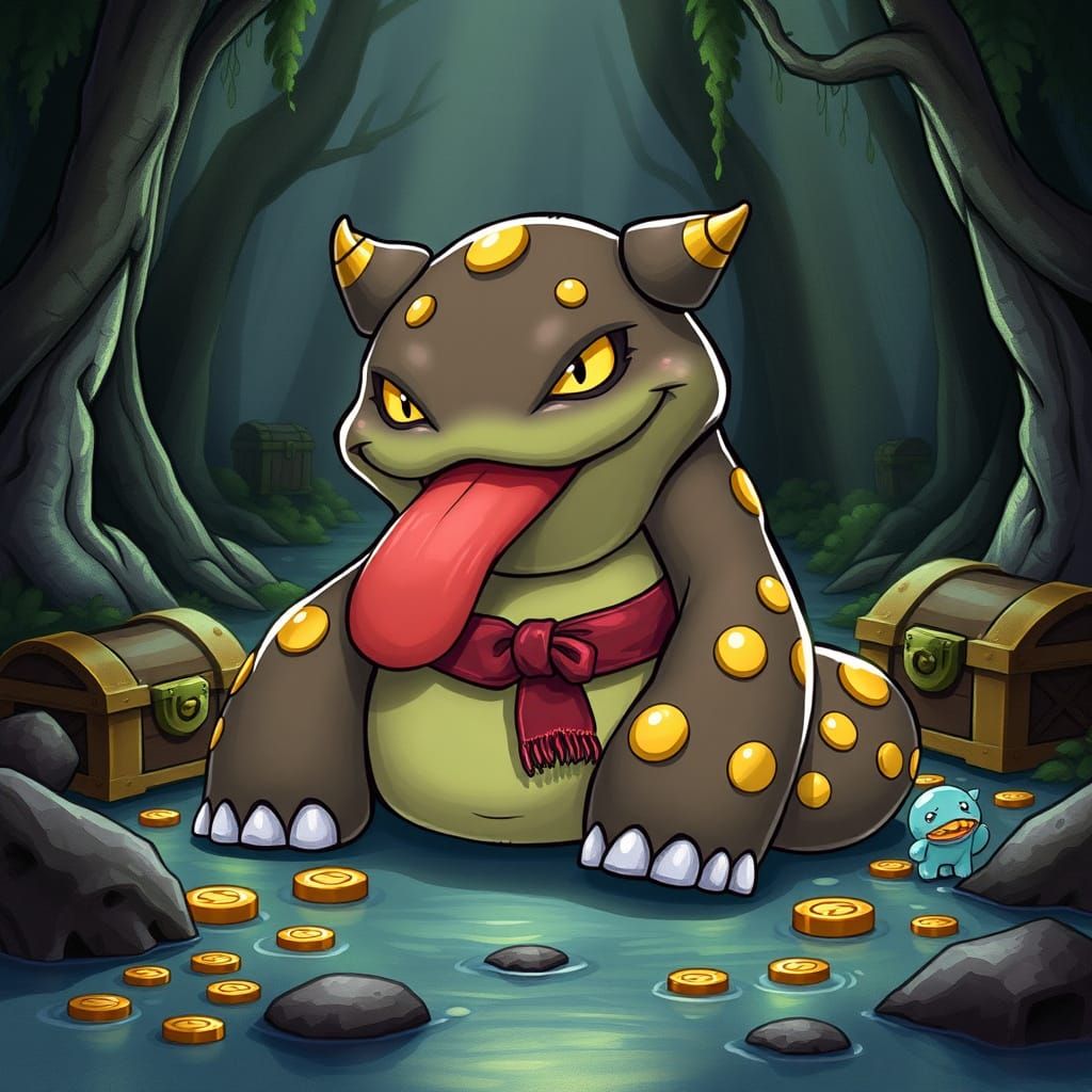 Fakemon Slugthug: Poisonous Crime Lord Pokémon