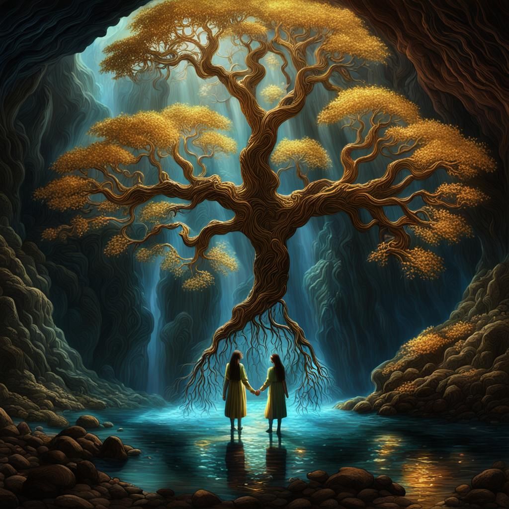 Naiee and Naia at Luminescent Tree of Life