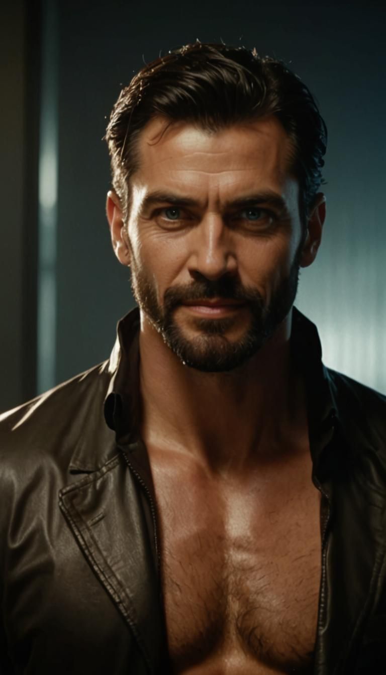 Handsome Older Thief with Beautiful Blue Eyes