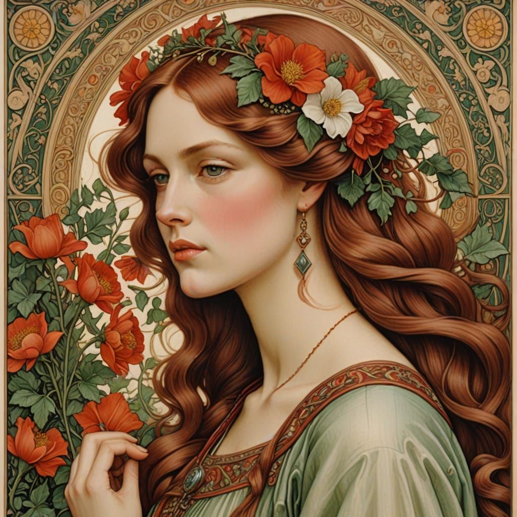 Ethereal Portrait in the Style of Elisabeth Sonrel