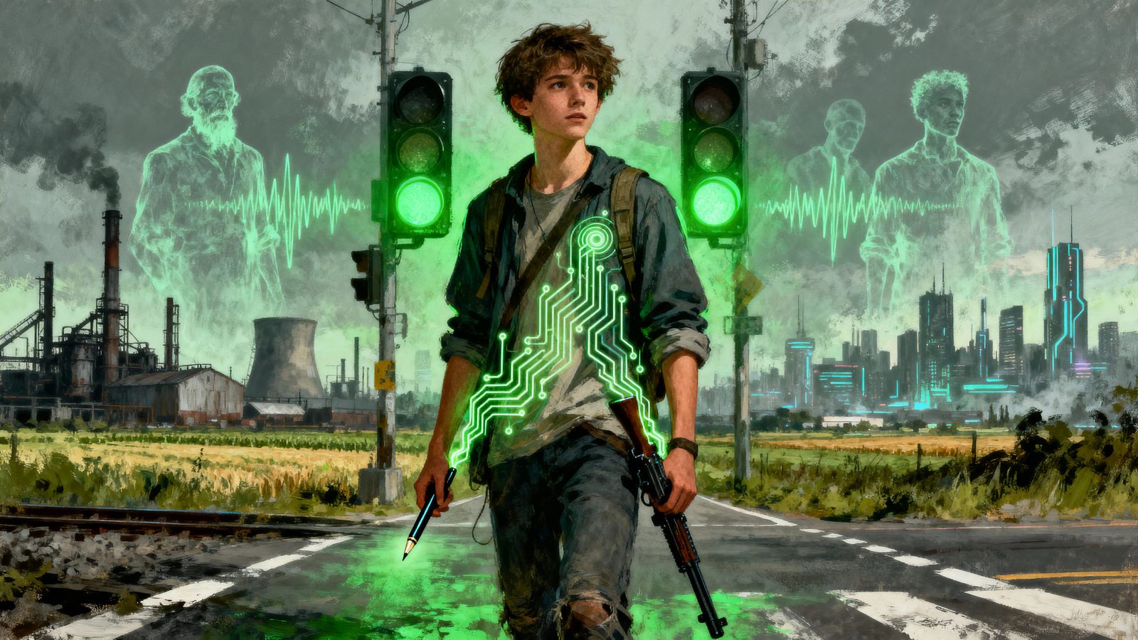 Surreal Visionary Portrait of a New World Man