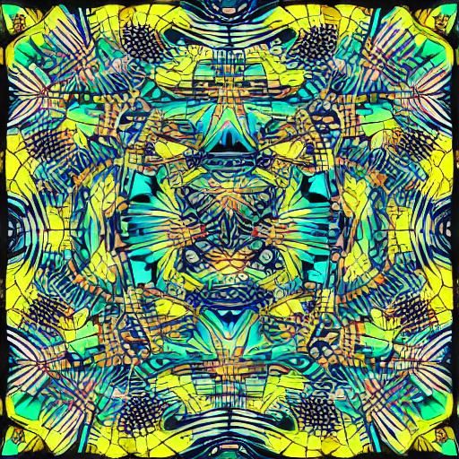 Synthwave Fairy Town 2099 with Abstract Elements