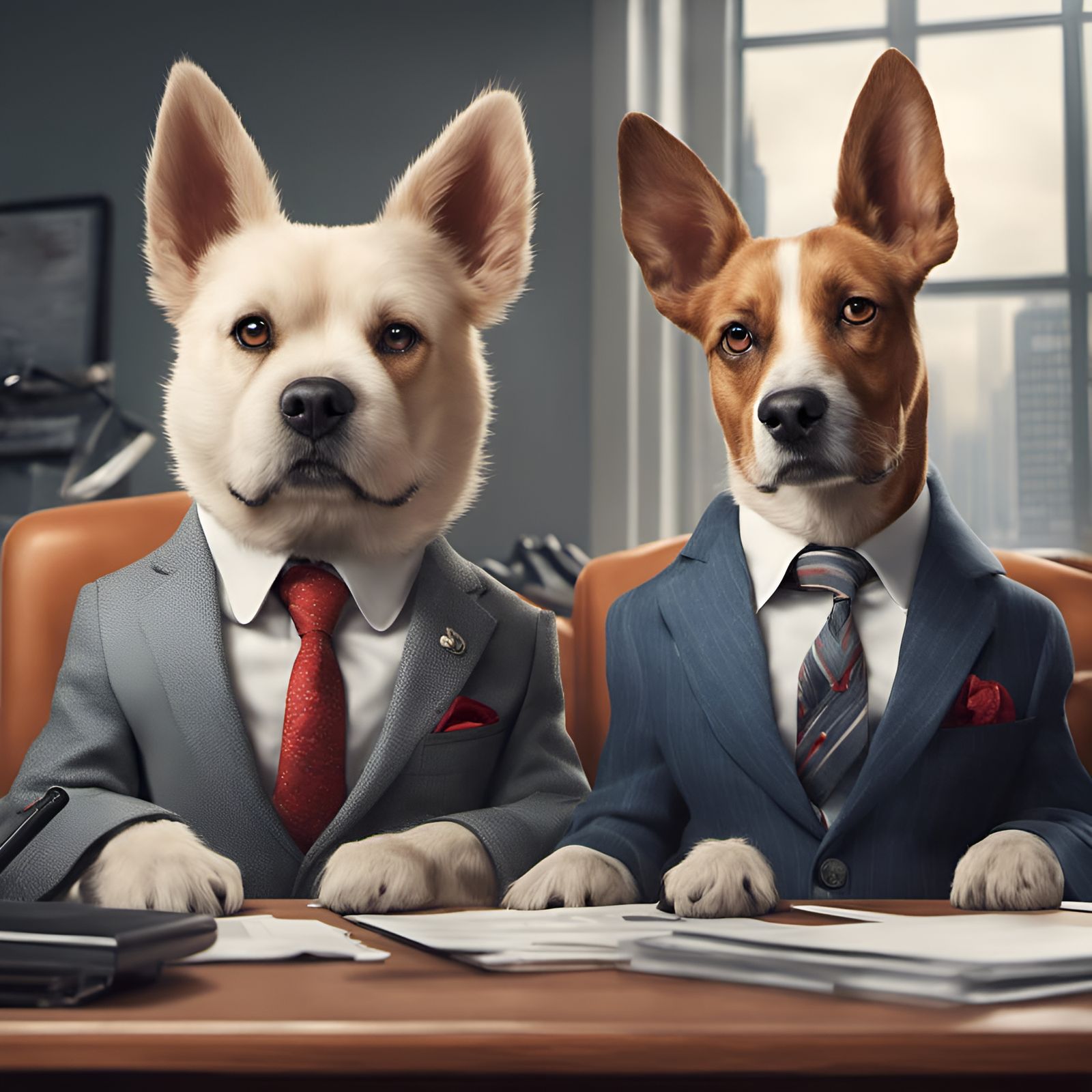 Dogs in Suits: An Office Portrait