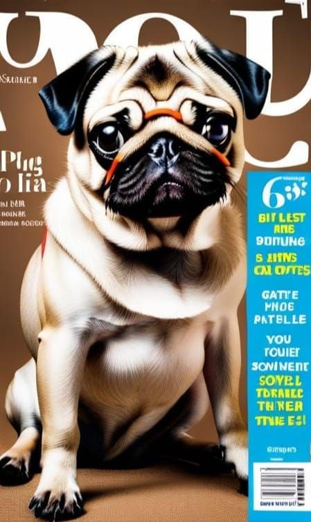 Pug on Magazine Covers: A Canine Star