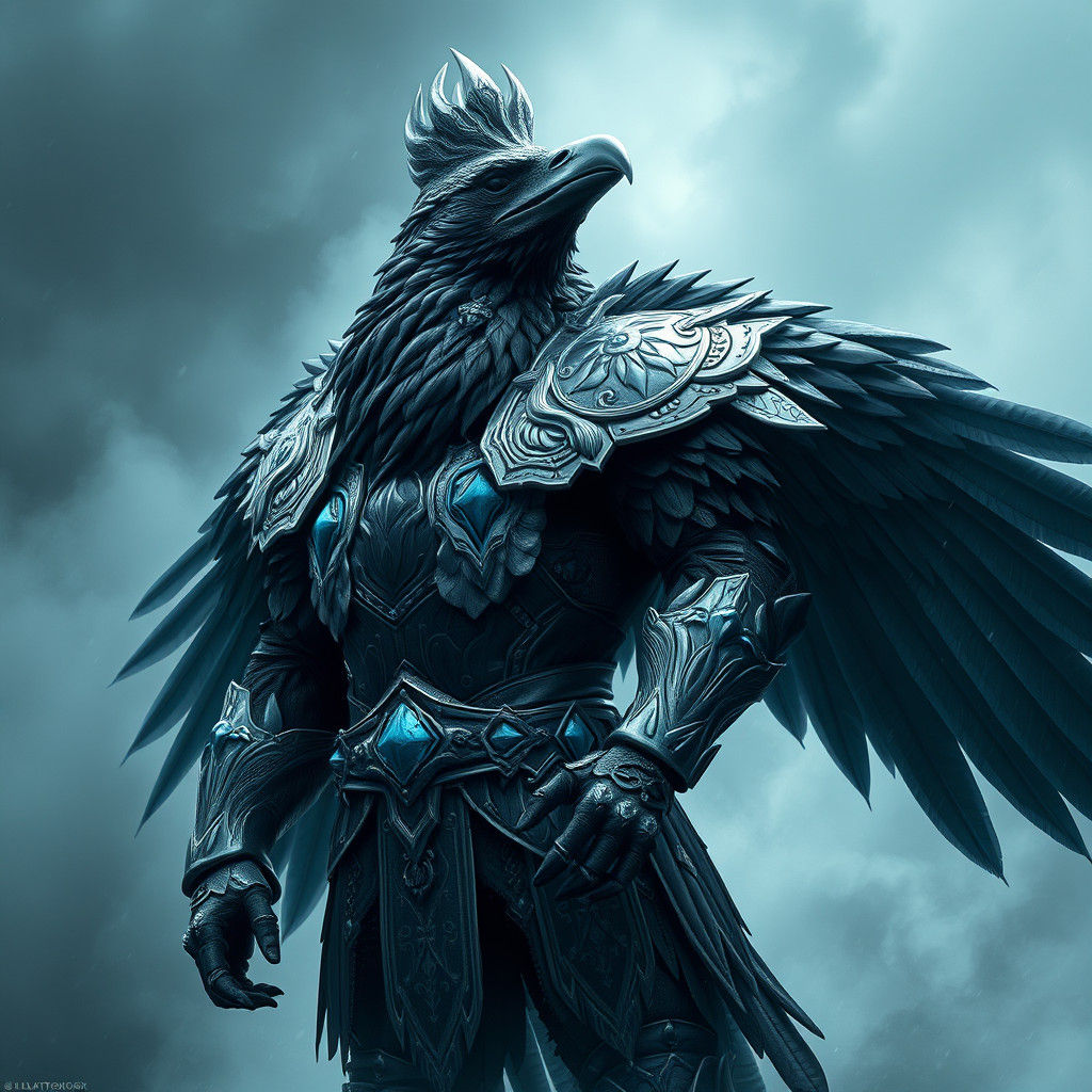 Viking-Crow Warrior in Nordic Realm
