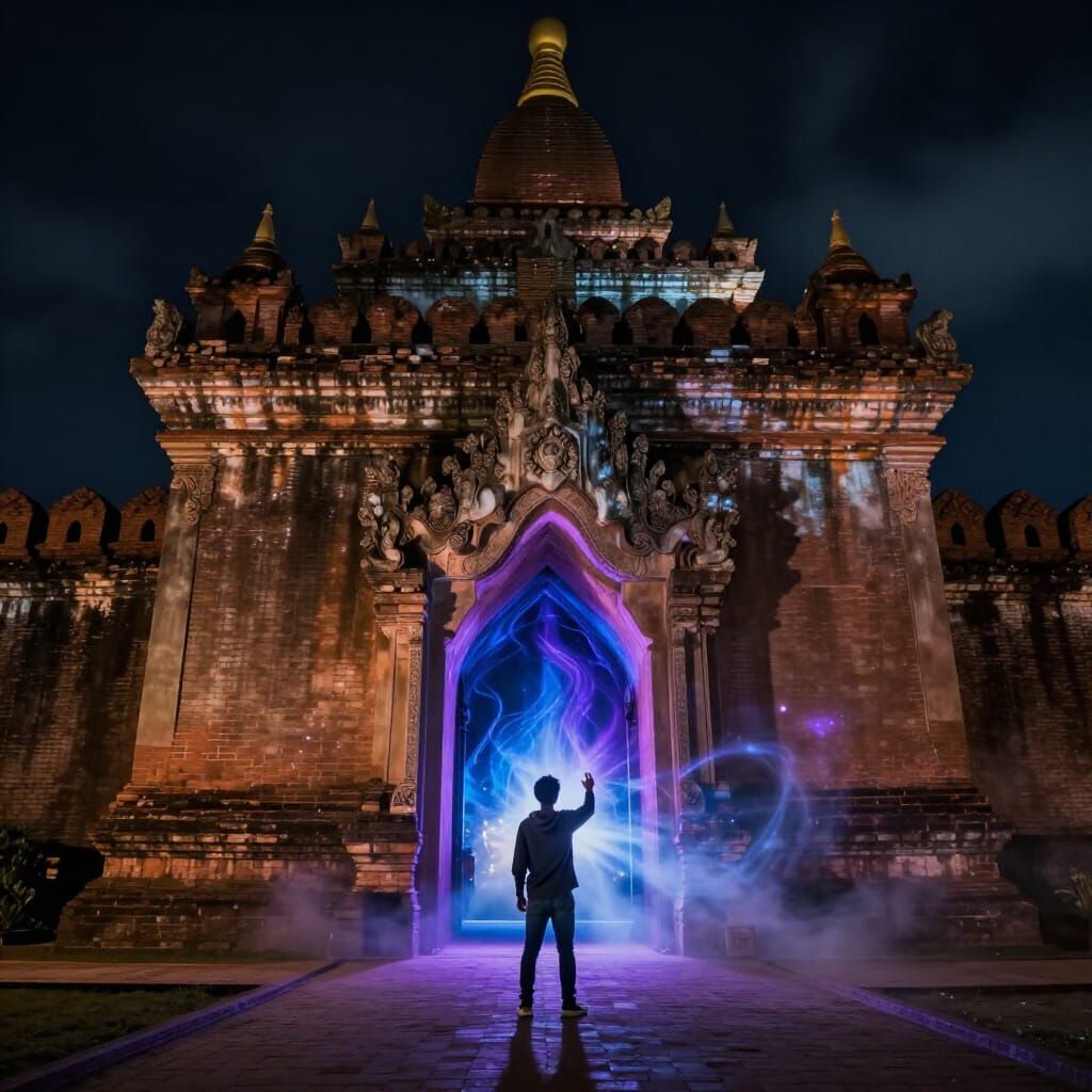 Ancient Myanmar Gate Opens Mystical Portal in Dark Fantasy S...