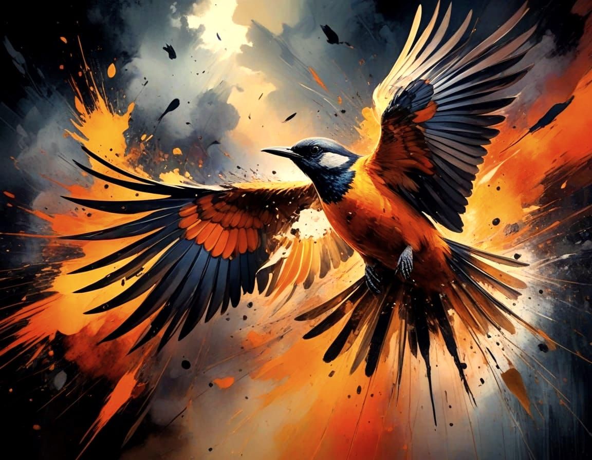 Birds Soar Amidst Australian Bushfire