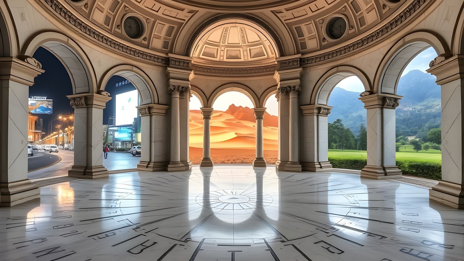 Palatial Room: Portals to Other Worlds