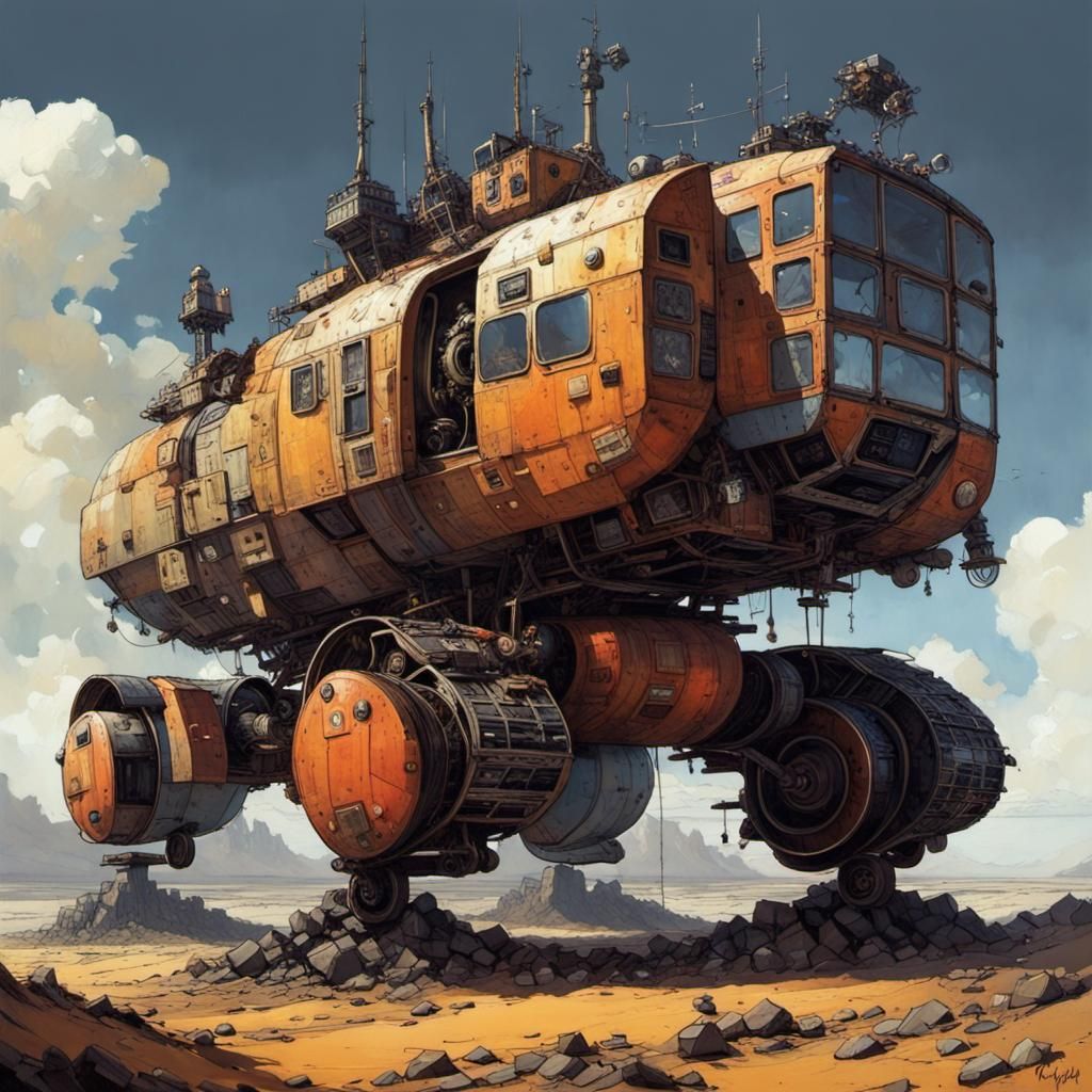 Hyperrealistic Sci-Fi Mechanical Design