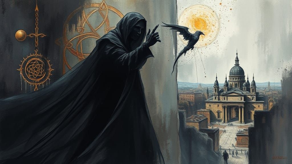 Eerie Shadow Being Emerging from Darkness