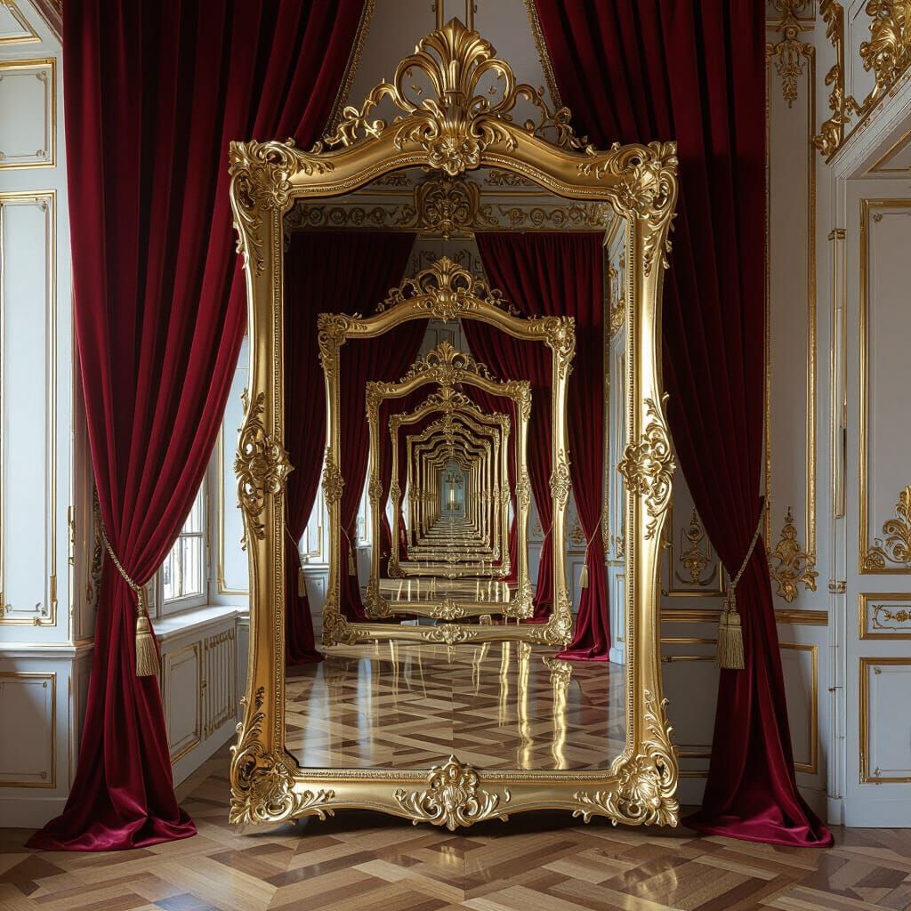 Infinite Mirrors Reflecting Alternate Realities in Baroque H...