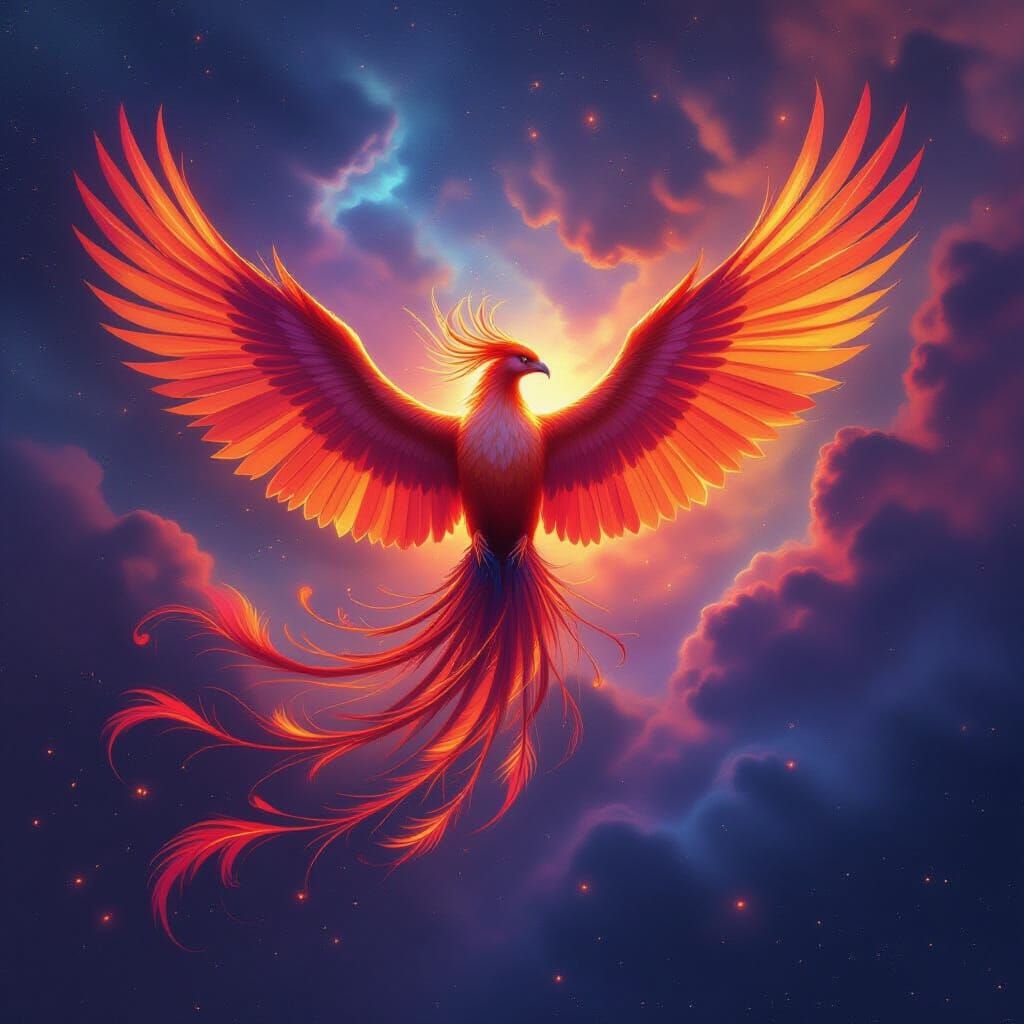 Phoenix Reborn: Epic Fantasy in Hyperrealism
