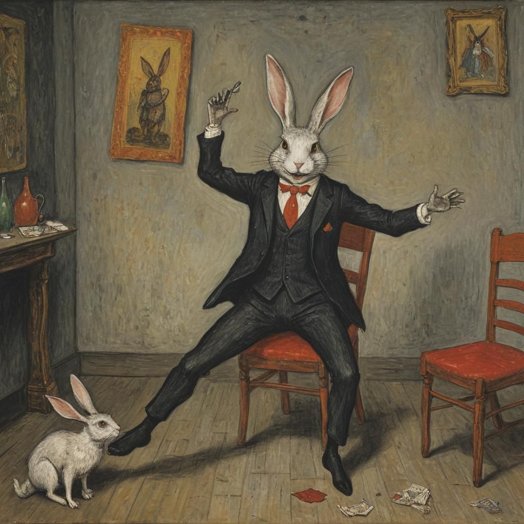 A Rabbit's Absurdist Adventure in Hell