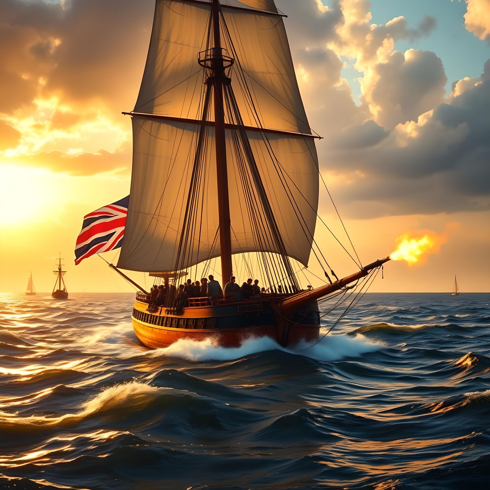 War of 1812: British Ship on Lake Ontario