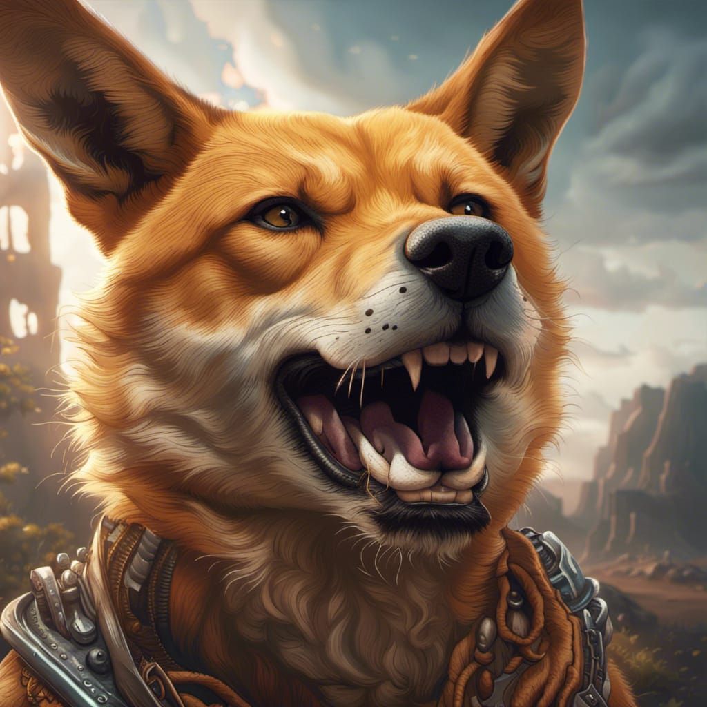 Powerful Dingo: Fantasy Concept Art