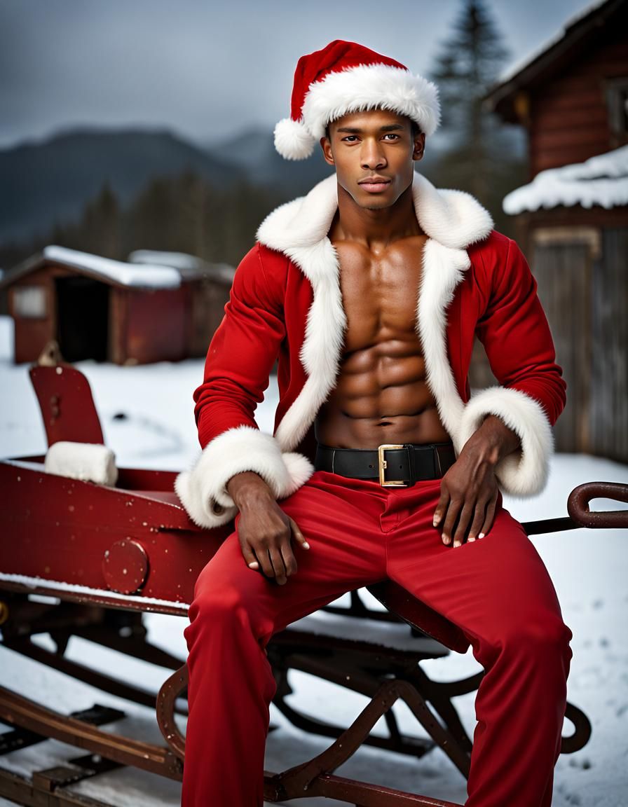 Muscular Santa in Panama: A Professional Portrait