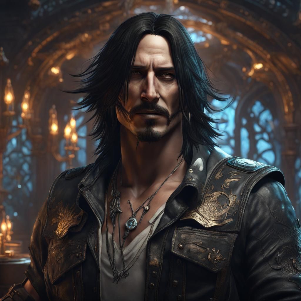 Johnny Silverhand Dark Fantasy Concept Art