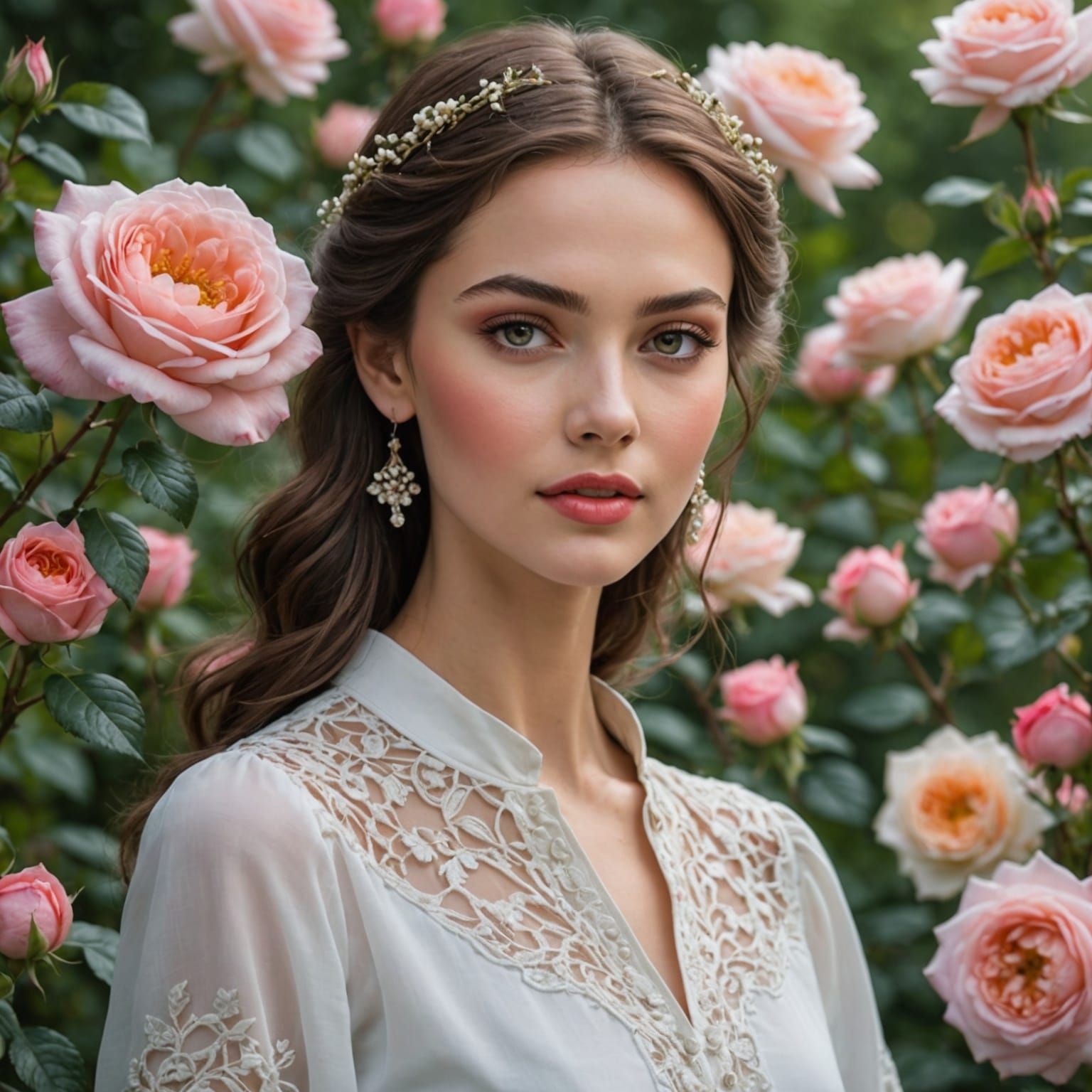 Blooming Beauty: A Rosy Wonder in AI Art