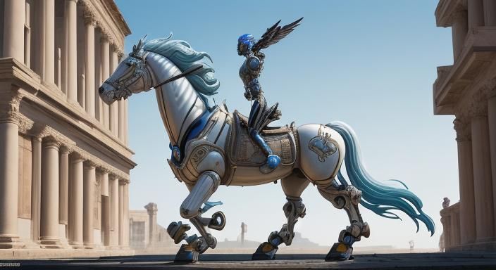 Roman City Meets High-Tech: Robot Horses