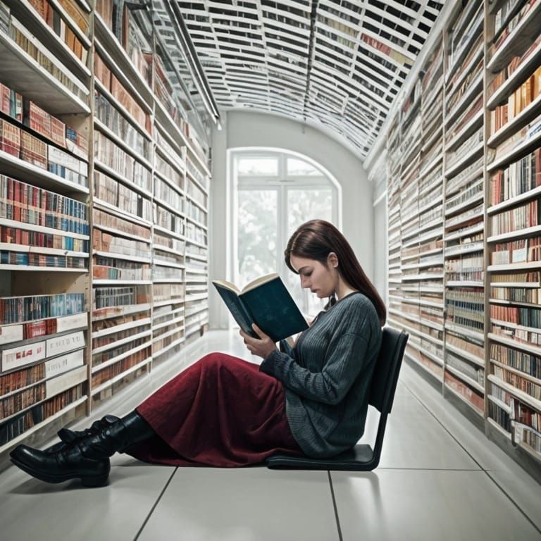 Abstract Image of Reading Between the Lines