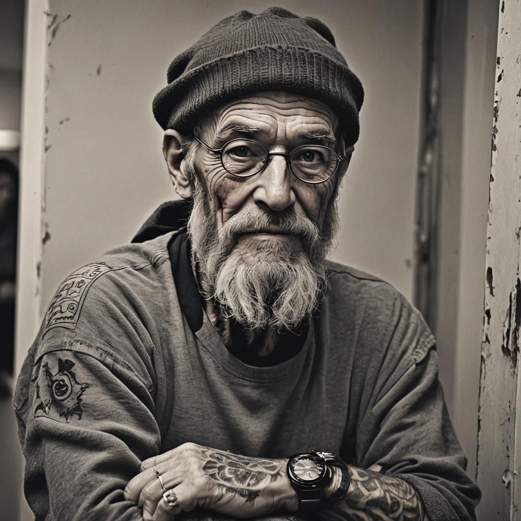 Man's Reflection: Aging and Identity