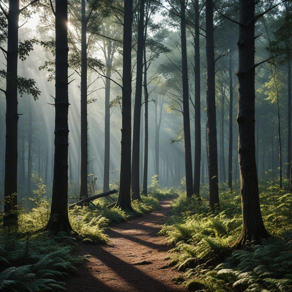 Lush Woods Generated by AI