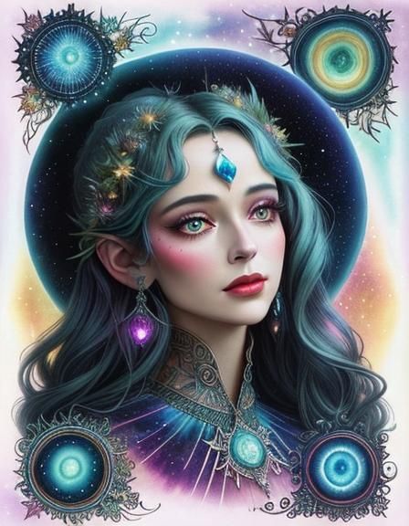 Enchanting May Queen with Bioluminescent Glow