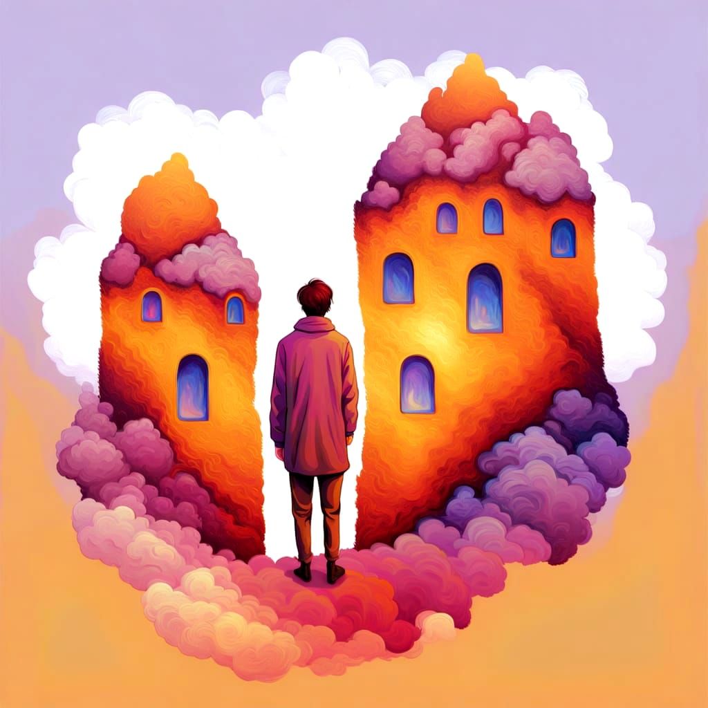 Abstract Minimalist AI Art