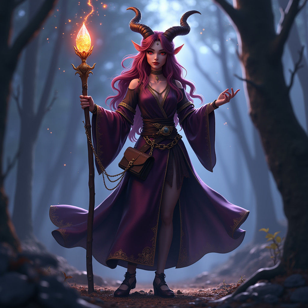 Mulberry Satyr Wizard in Twilight Forest
