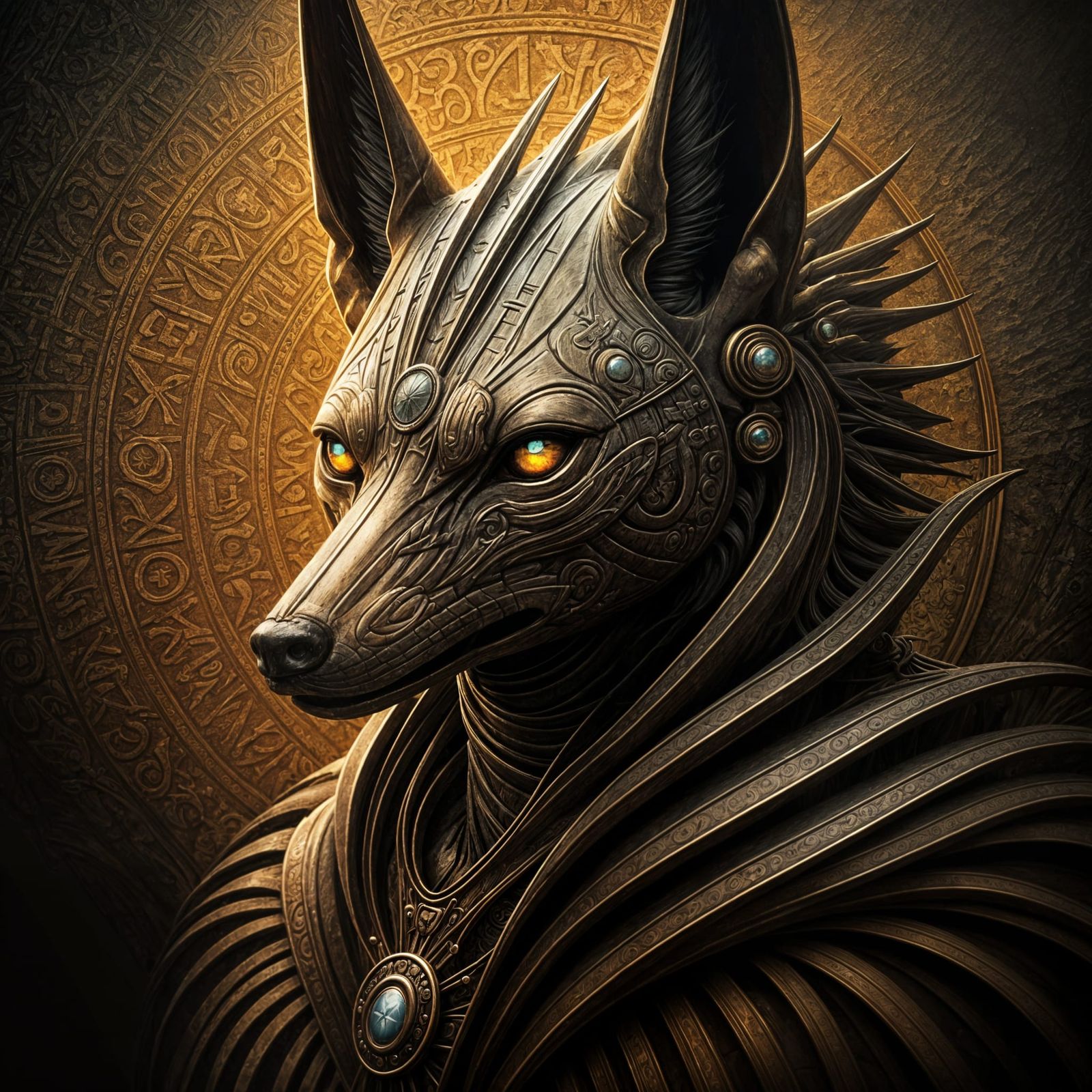 A Mysterious Figure in a Dark Mirror