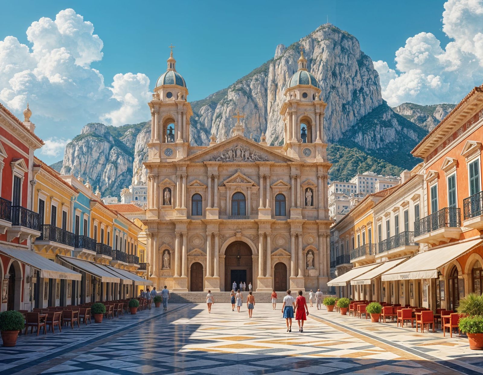 Gibraltar Church: A Digital Matte Painting in 8K
