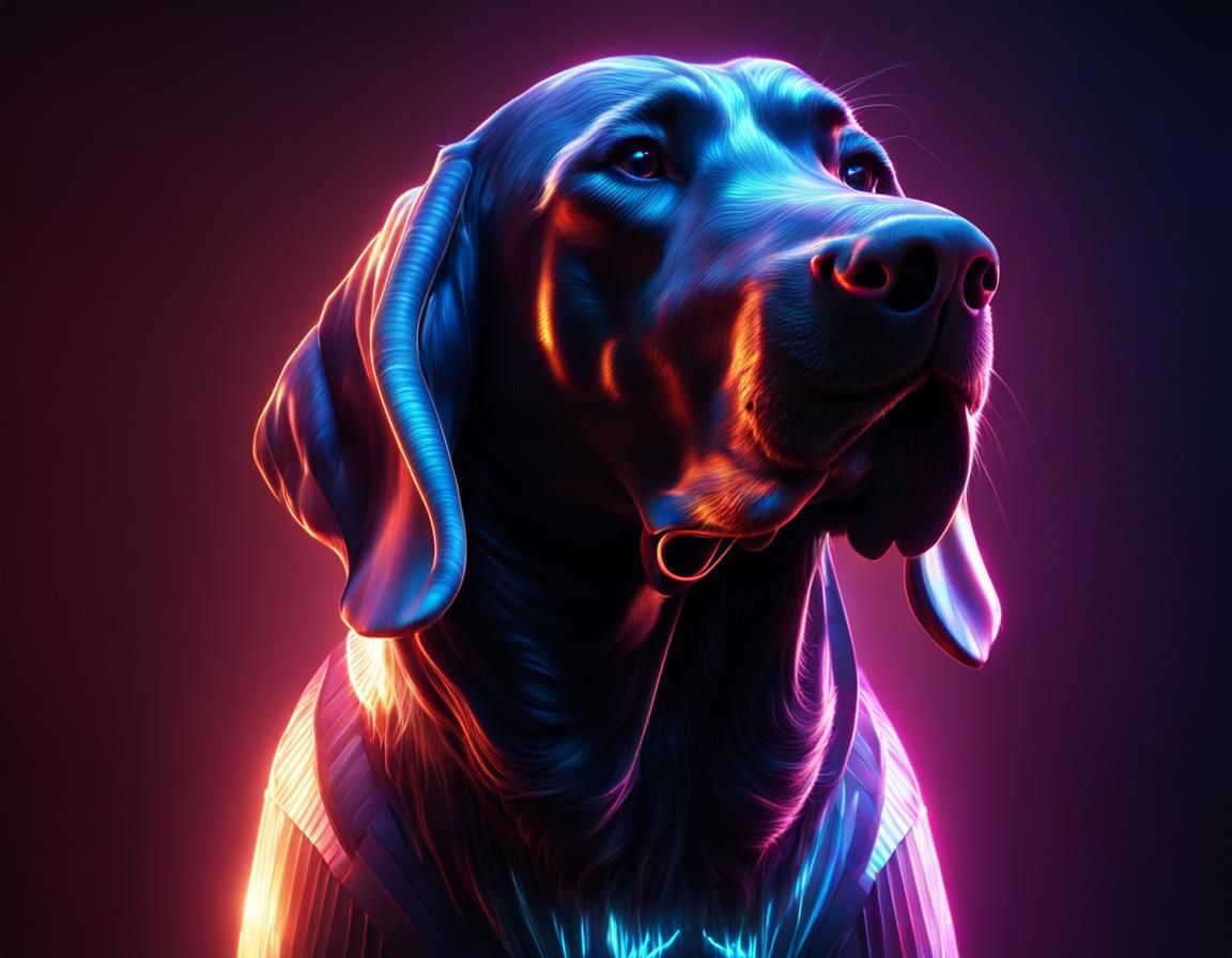 Holographic Bloodhound Shimmers in Light