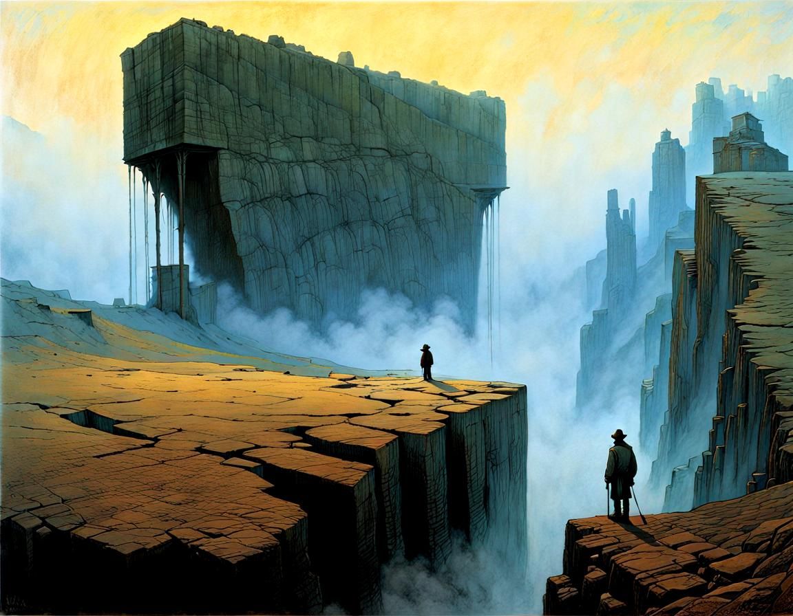 Surreal Basalt Lake Landscape in Morning Light