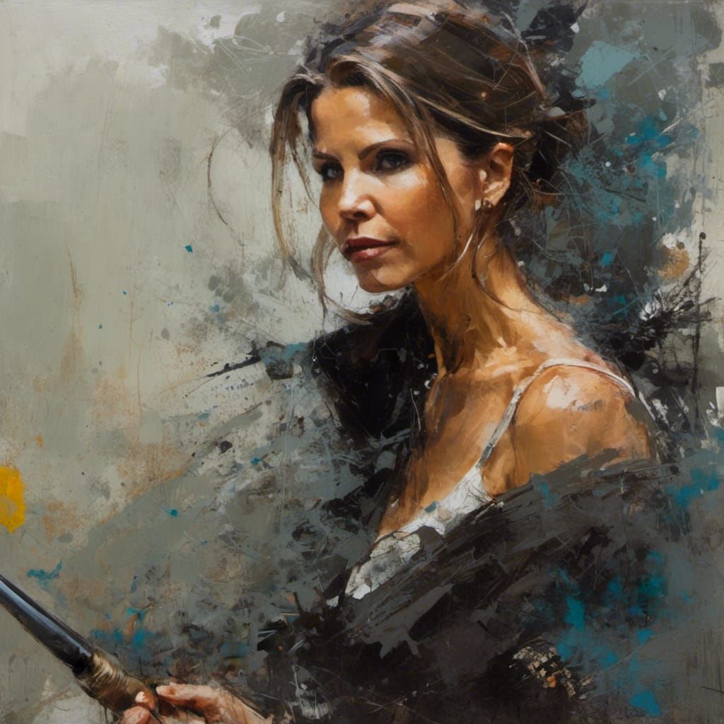 Textured Speedpaint Portrait in Fine Art Style