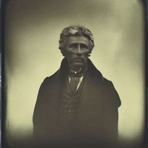 Daniel Boone: 1860s Style Tin-Type Portrait