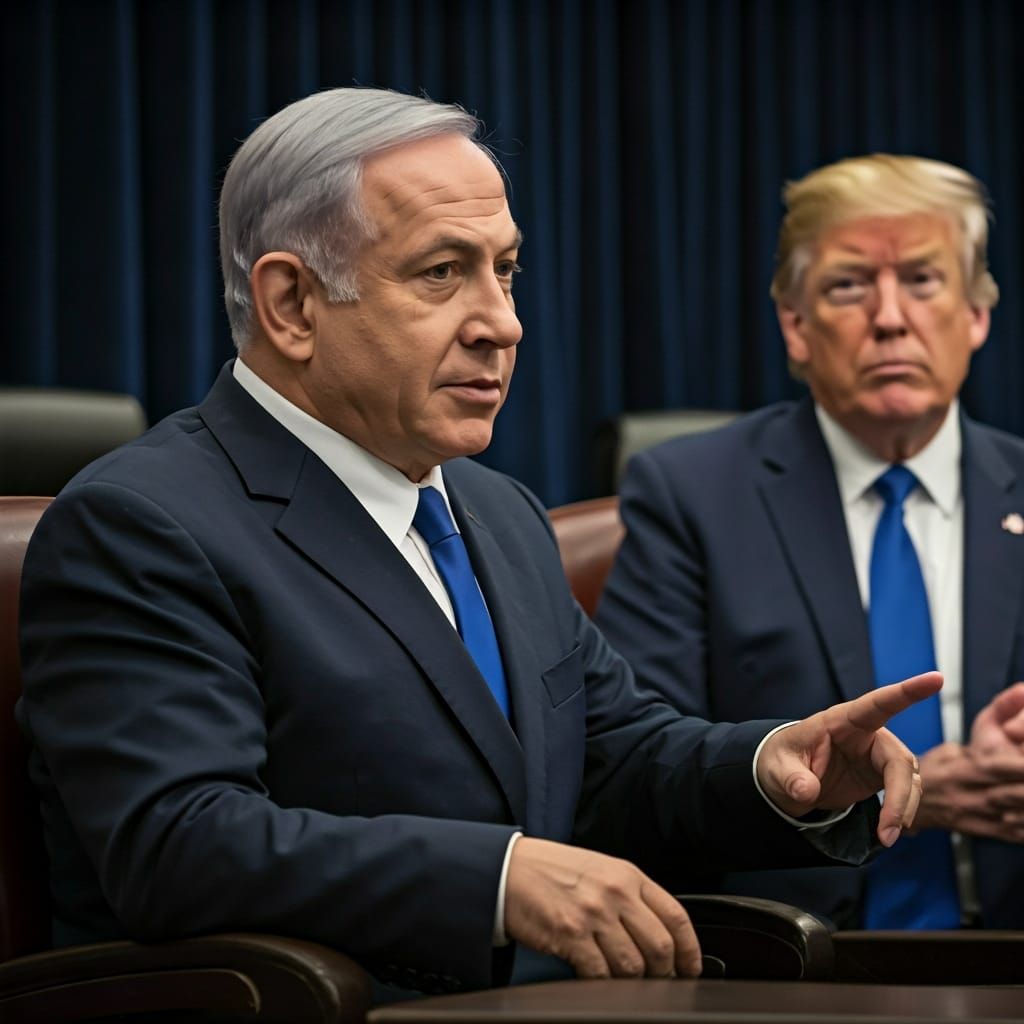 Netanyahu and Trump in Haredi Future
