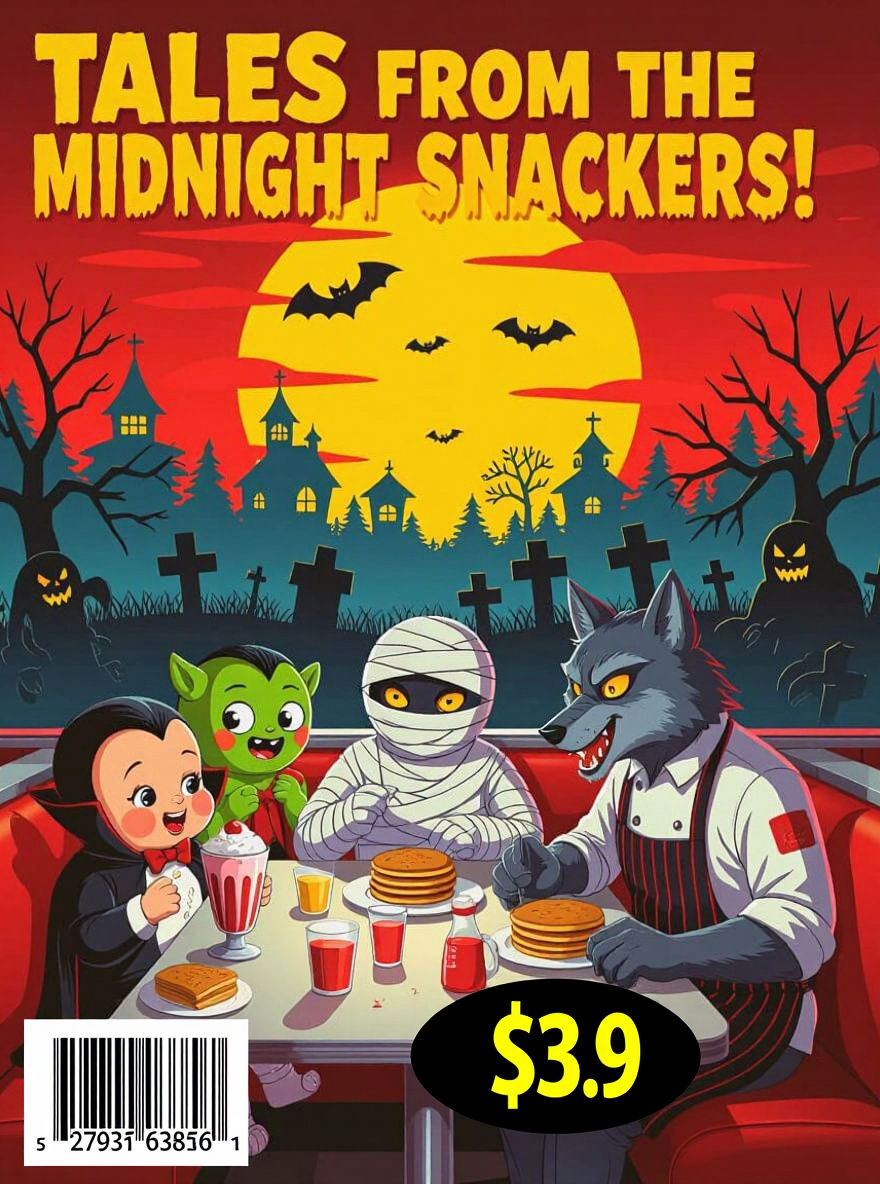 Horror Pop Art Comic Cover: Tales From the Midnight Snackers