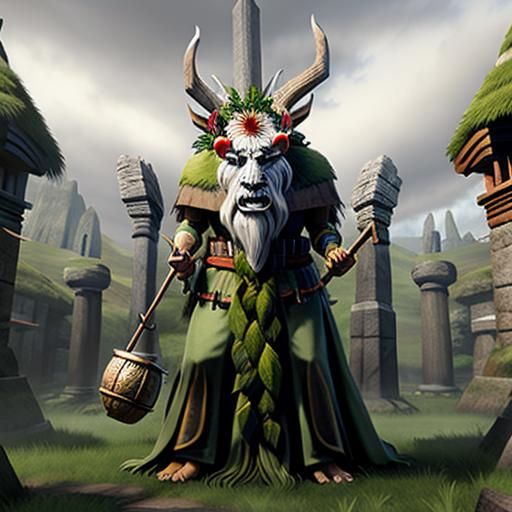 AI Image of a Druidic Scene