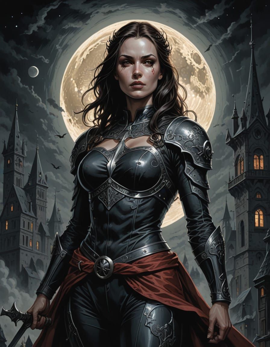 Goddess of the Dark Moon: A Heroic Portrait in Grim Dark Sty...